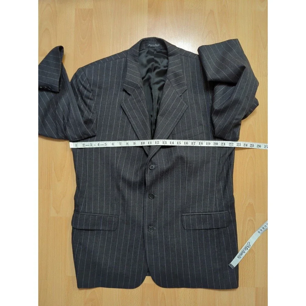 Boyd's Philadelphia 1818 Collection 42R Virgin Wool 3 Button Pinstripe Blazer